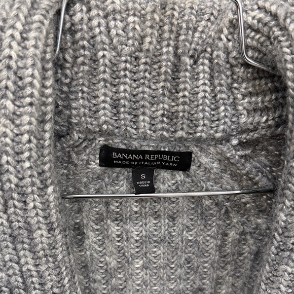 Banana Republic Gray Long Knit Cardigan Grandpa Sweater EUC S - Picture 3 of 8